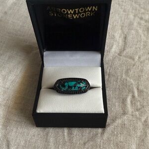 Kendra Scott Black and Turquoise Ring
